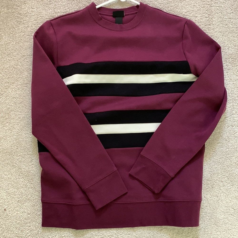 Burgundy Crew Neck Sweater